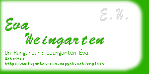eva weingarten business card